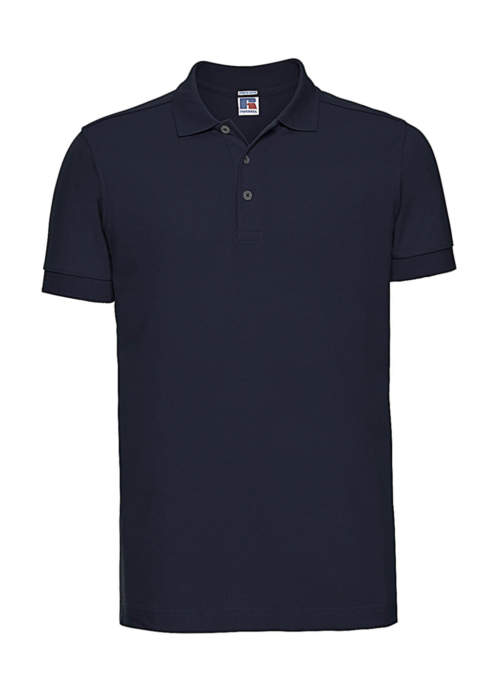  Mens Fitted Stretch Polo in Farbe French Navy