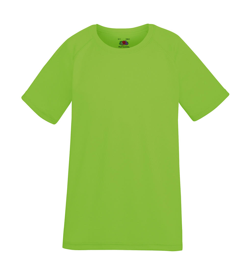  Kids Performance T in Farbe Lime Green