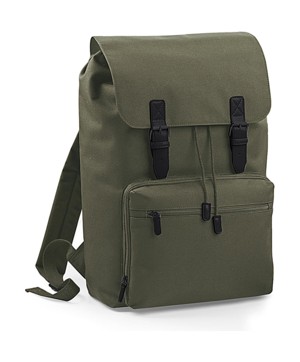  Vintage Laptop Backpack in Farbe Olive Green/Black