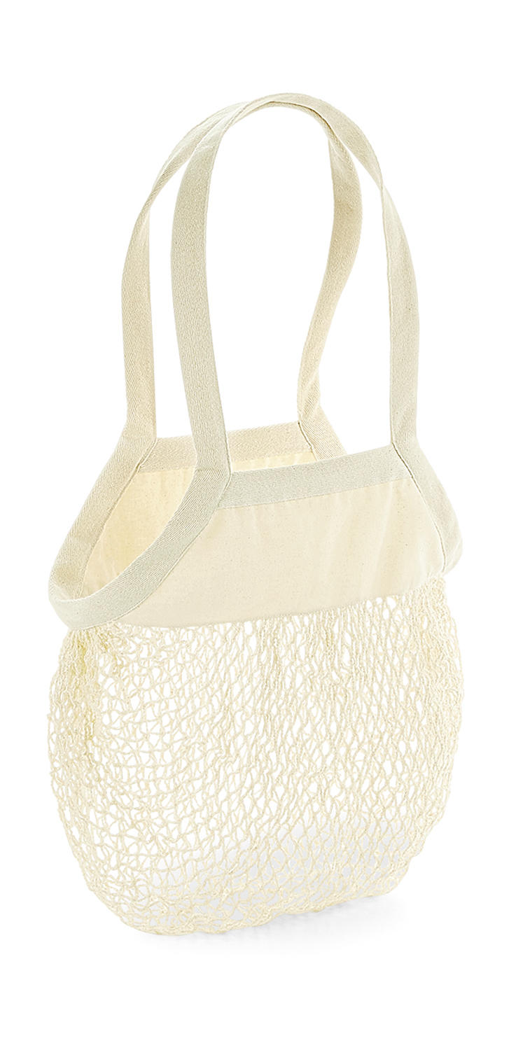  Organic Cotton Mesh Grocery Bag in Farbe Natural