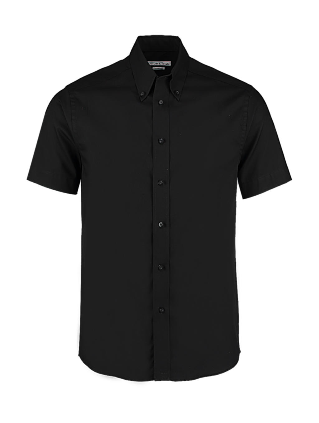  Tailored Fit Premium Oxford Shirt SSL in Farbe Black