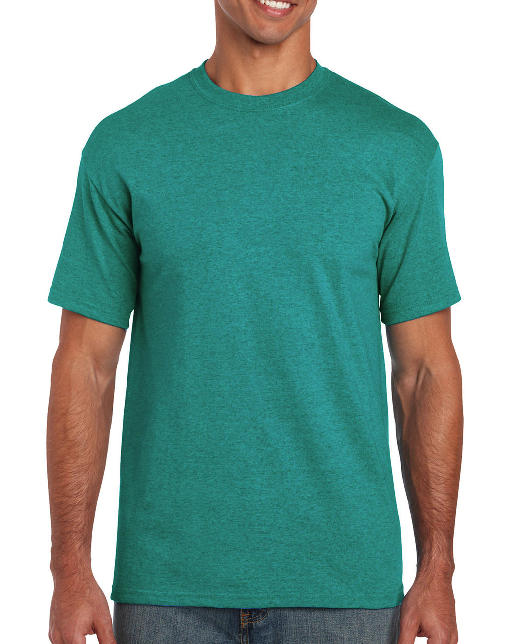  Heavy Cotton Adult T-Shirt in Farbe Antique Jade Dome