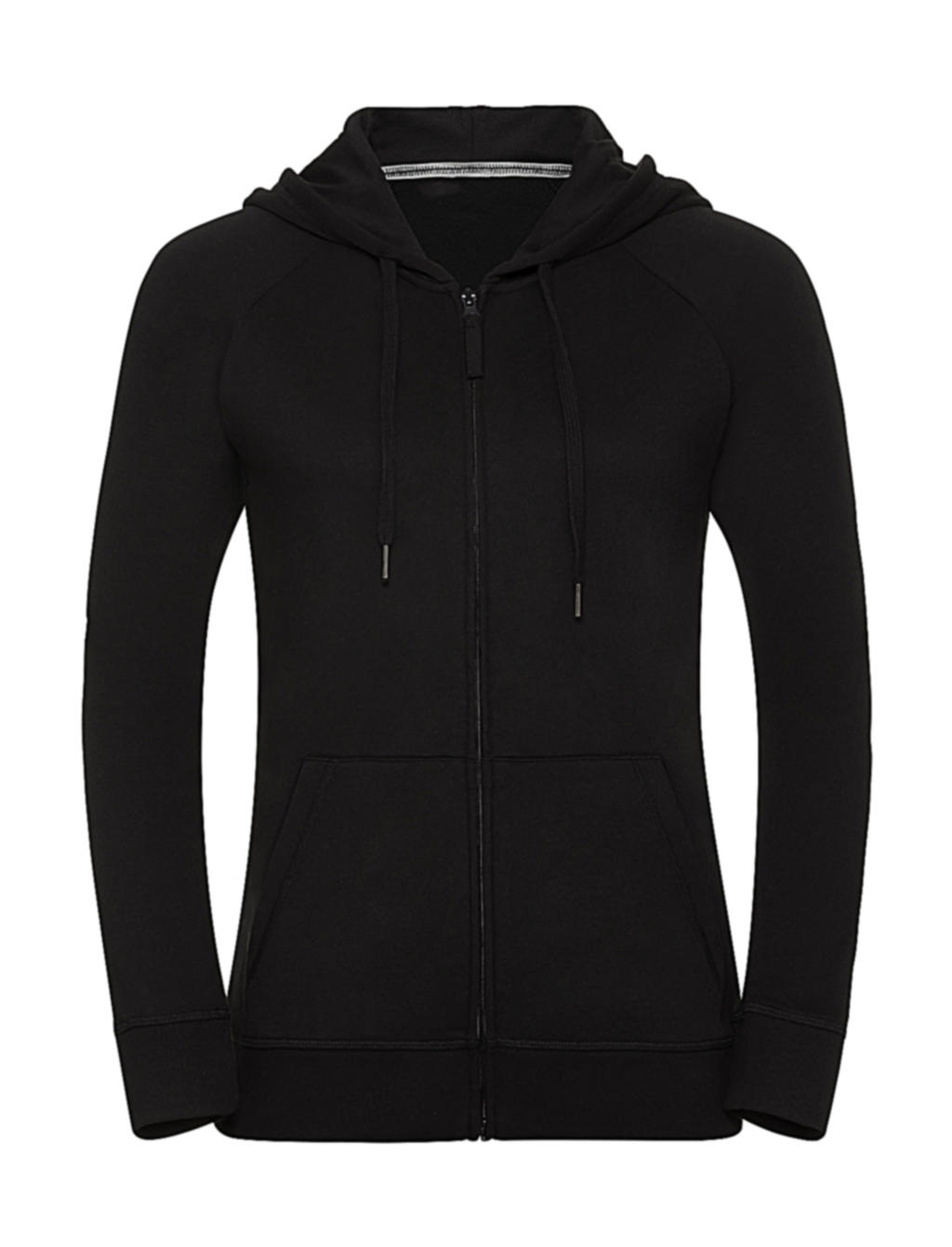  Ladies HD Zipped Hood Sweat in Farbe Black