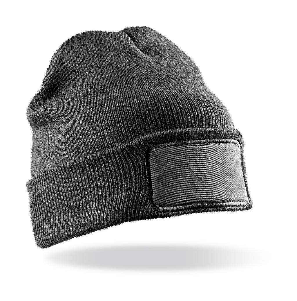  Double Knit Printers Beanie in Farbe Grey