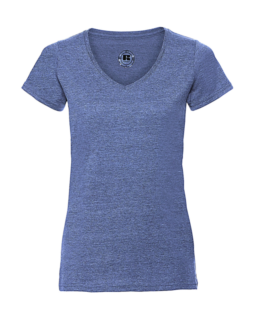  Ladies V-Neck HD T in Farbe Blue Marl