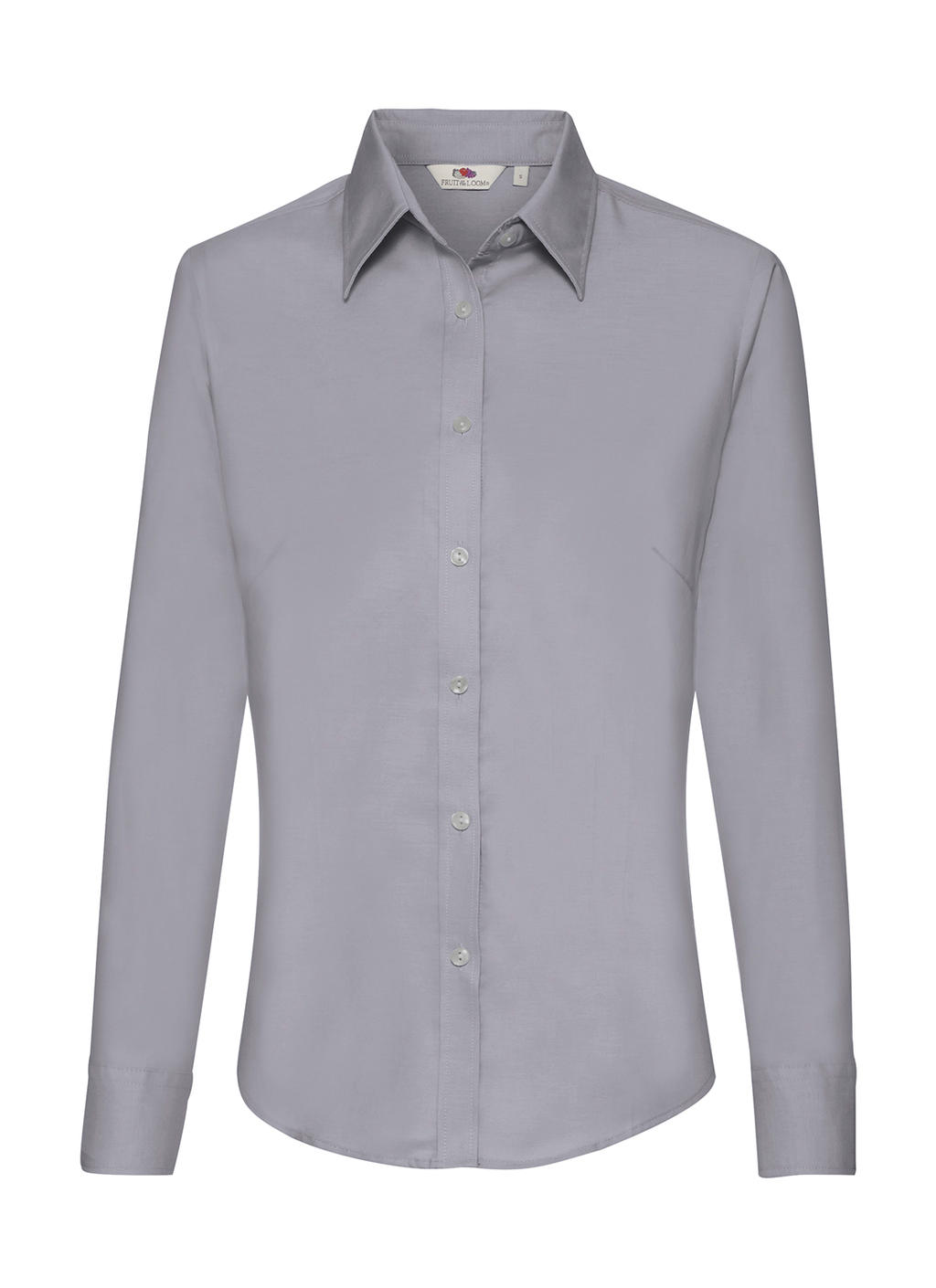  Ladies Oxford Shirt LS in Farbe Oxford Grey