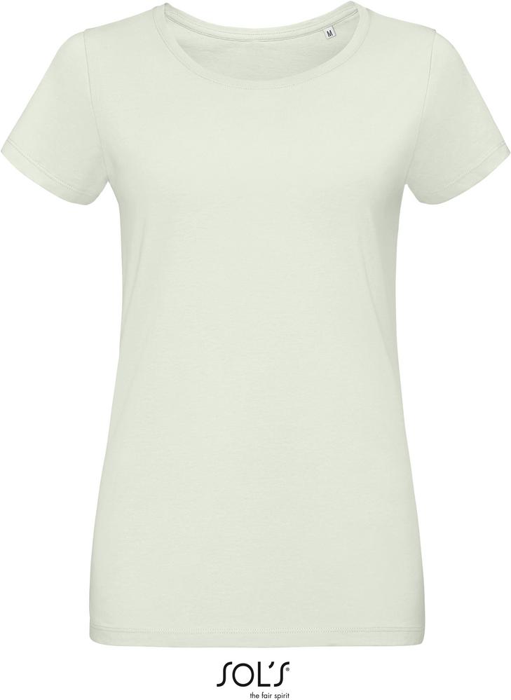 T-Shirt Martin Women Damen Rundhals-T-Shirt Fitted in Farbe creamy green
