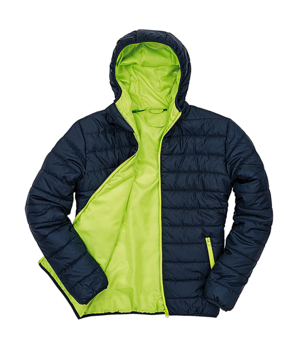  Soft Padded Jacket in Farbe Navy/Lime