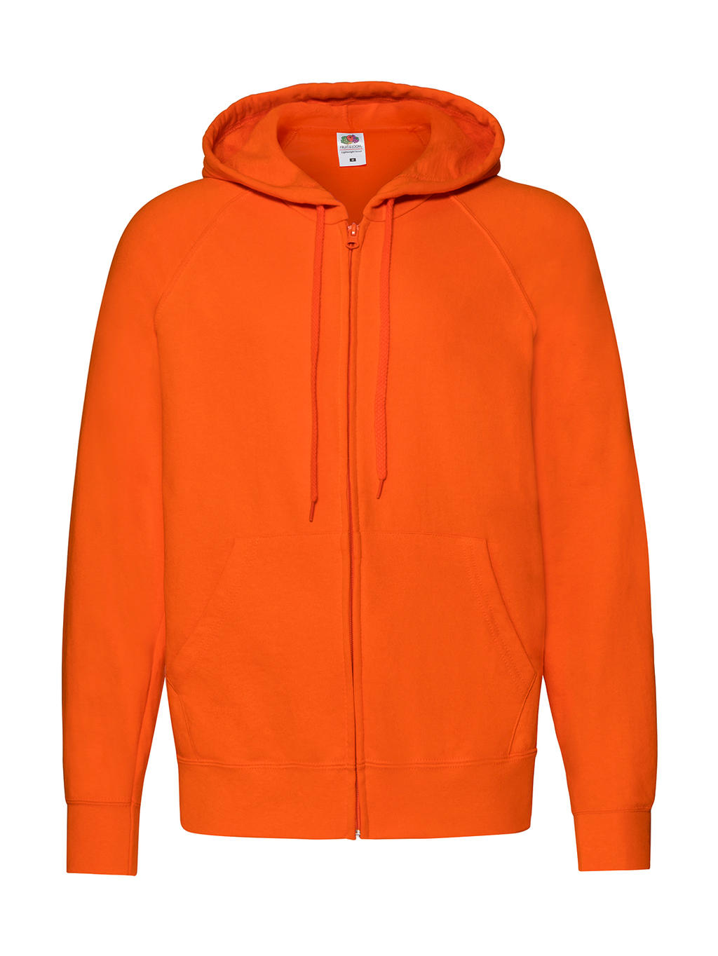 Lightweight Hooded Sweat Jacket in Farbe Orange
