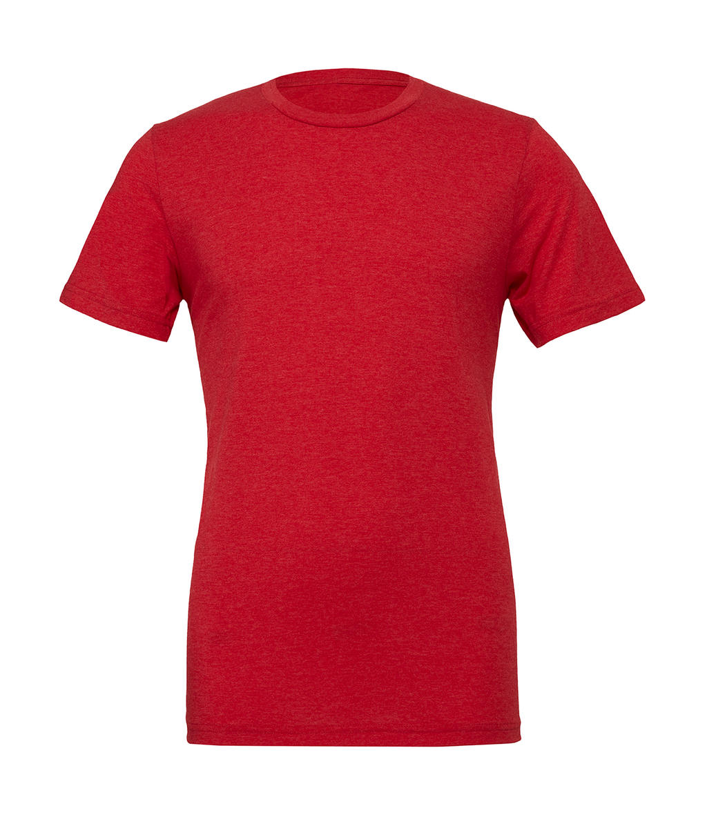  Unisex Triblend Short Sleeve Tee in Farbe Red Triblend