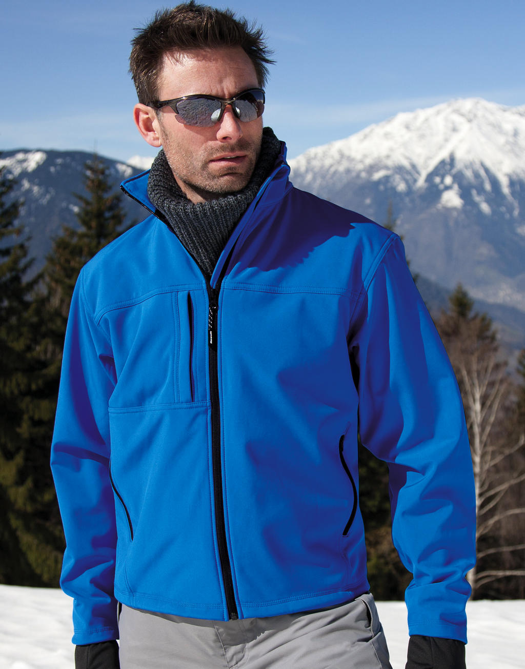  Mens Classic Softshell Jacket in Farbe Black