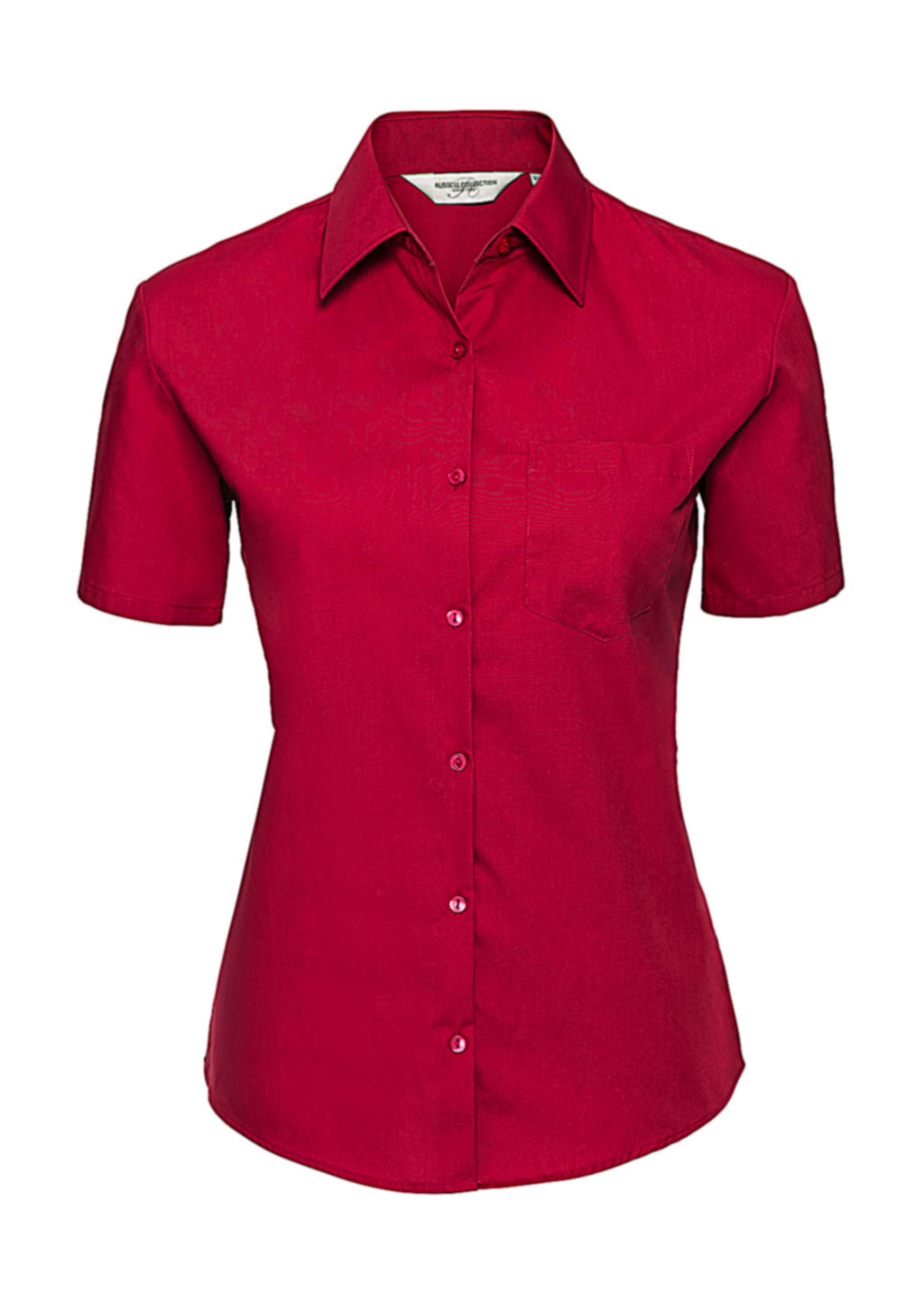  Ladies Cotton Poplin Shirt in Farbe Classic Red