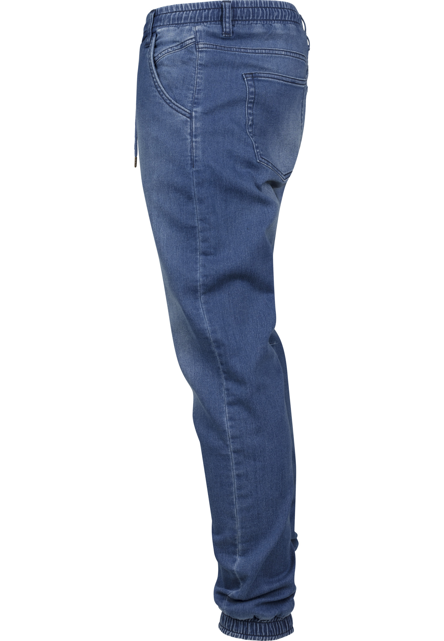 Hosen Knitted Denim Jogpants in Farbe blue washed