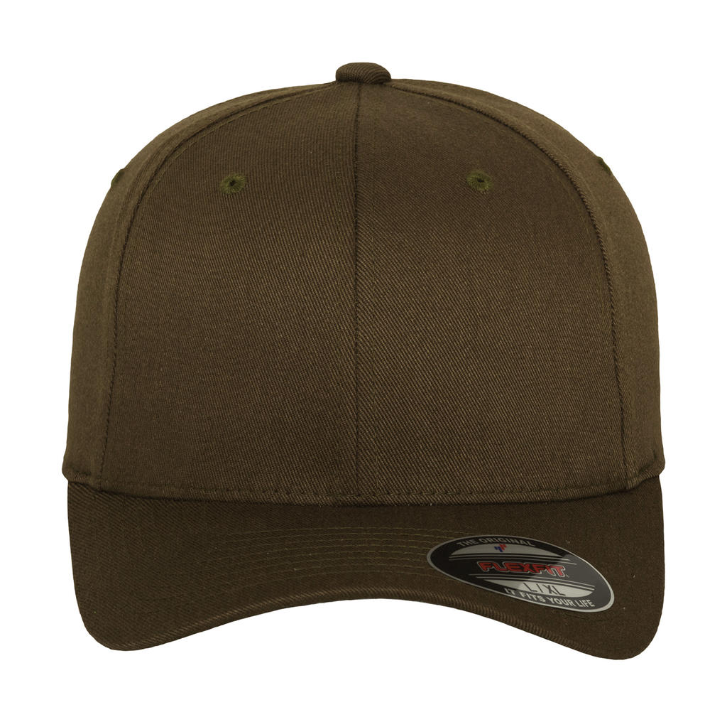  Fitted Baseball Cap in Farbe Olive