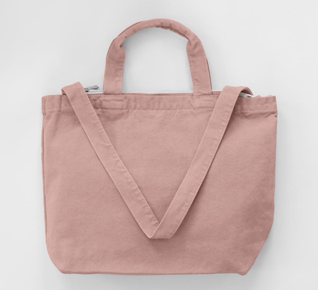  Zipped Canvas Shopper in Farbe Primrose Pink