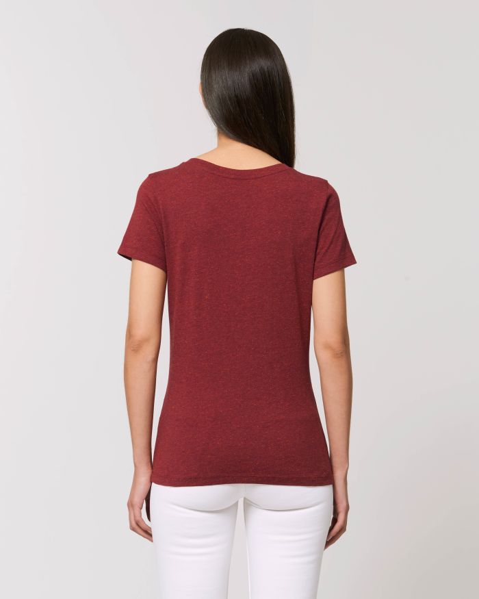 T-Shirt Stella Expresser in Farbe Heather Neppy Burgundy