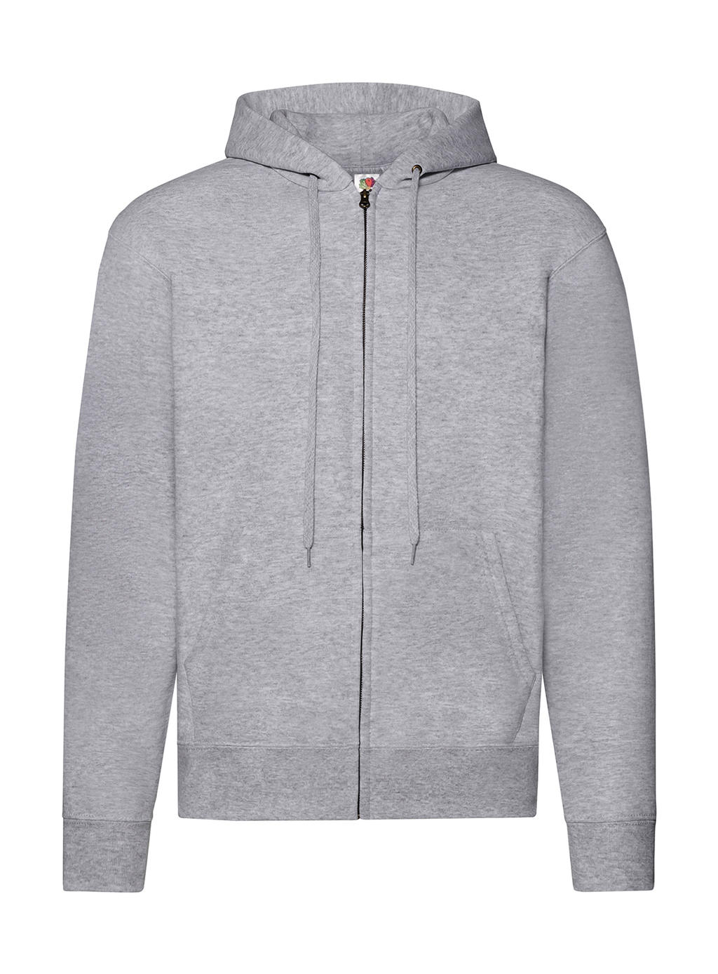  Classic Hooded Sweat Jacket in Farbe Heather Grey