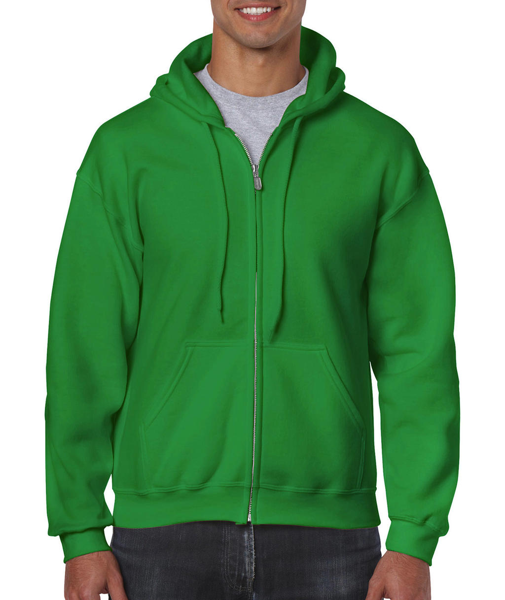  Heavy Blend Adult Full Zip Hooded Sweat in Farbe Irish Green