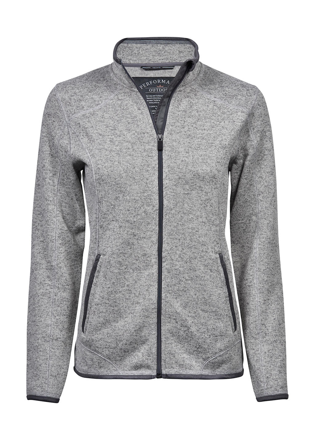  Ladies Outdoor Fleece Jacket in Farbe Grey Melange