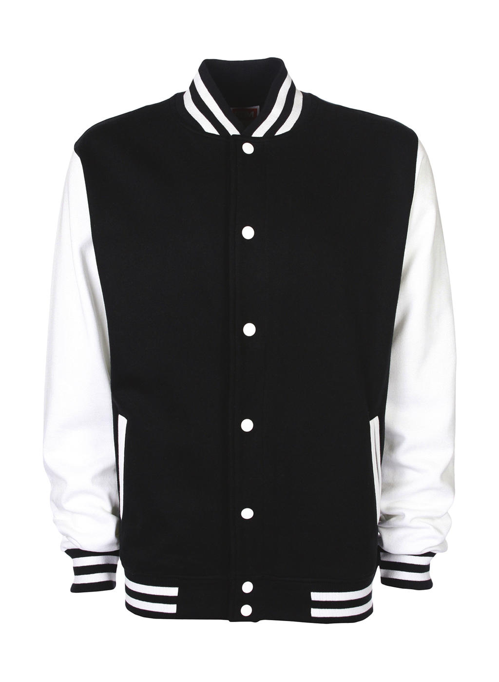  Varsity Jacket in Farbe Black/White