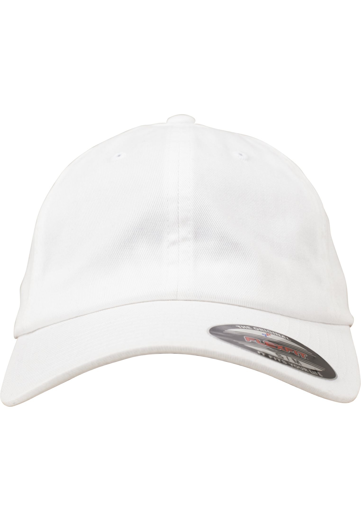 Dad Caps Flexfit Cotton Twill Dad Cap in Farbe white