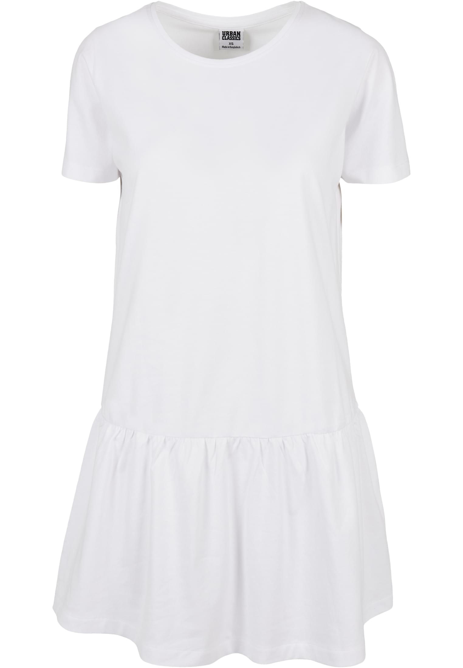 Frauen Ladies Valance Tee Dress in Farbe white