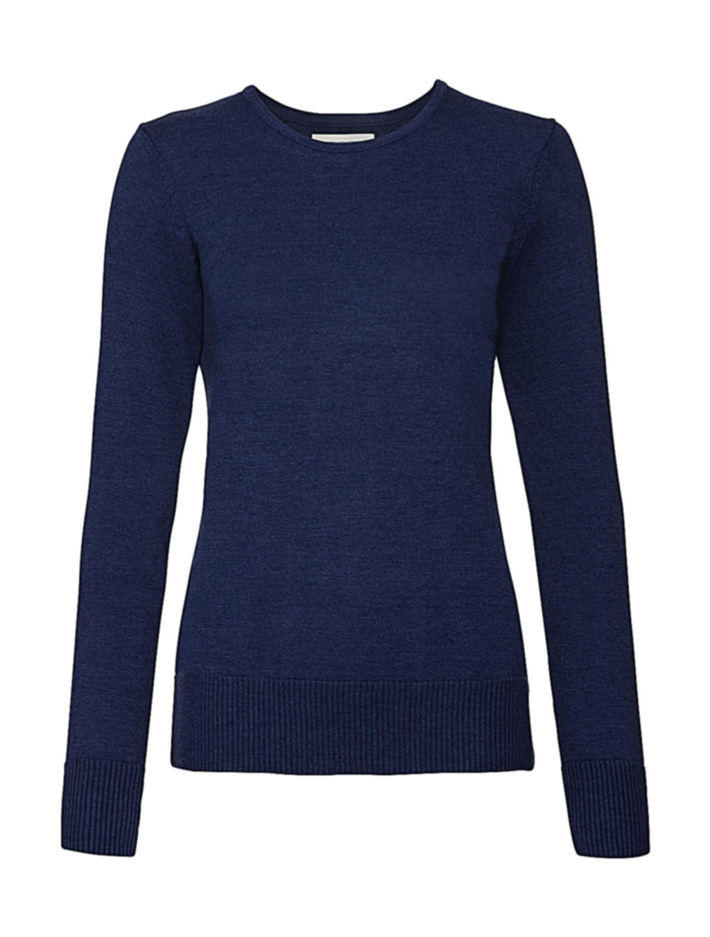  Ladies Crew Neck Knitted Pullover in Farbe Denim Marl