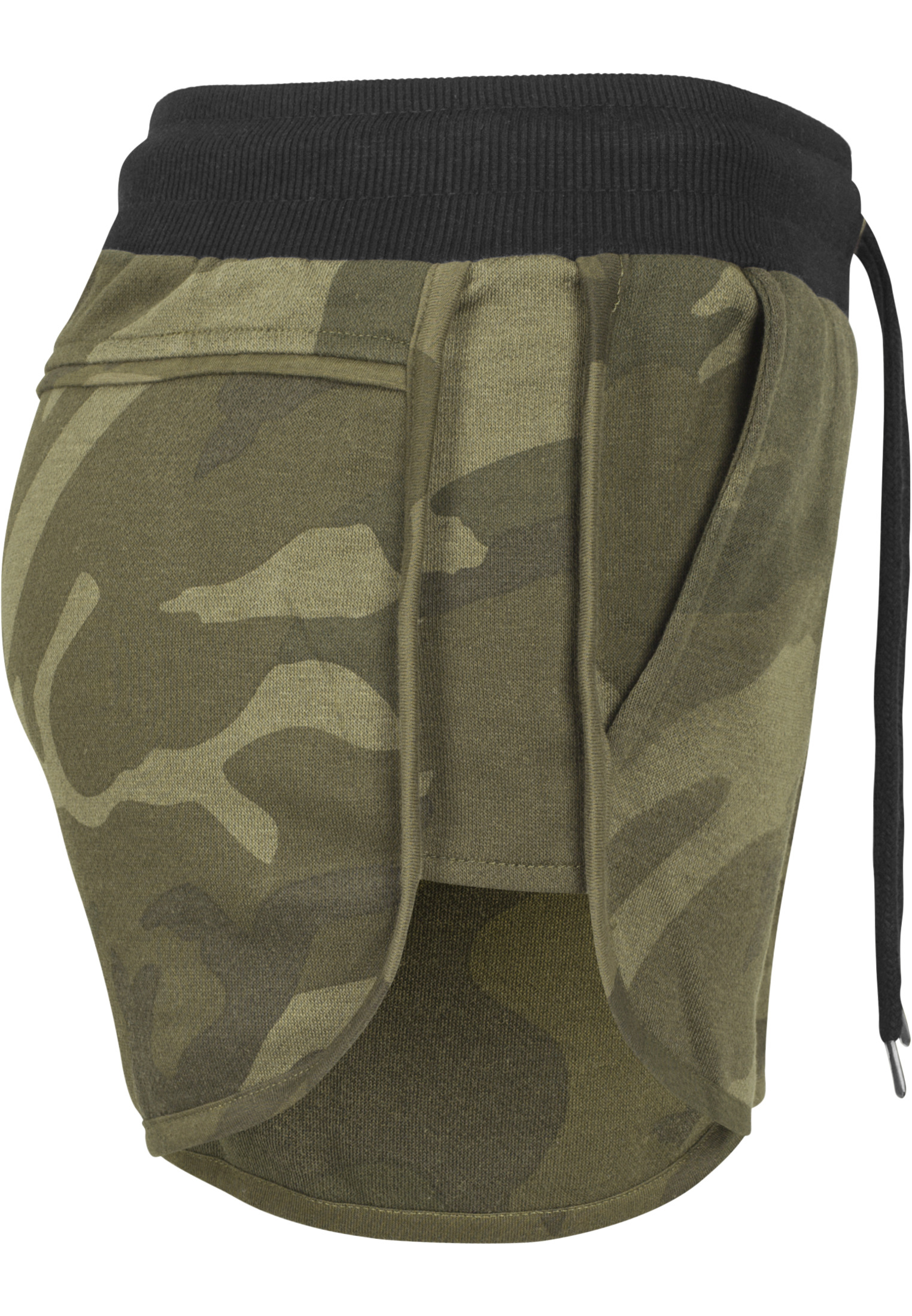 Kurze Hosen Ladies Camo Hotpants in Farbe olive camo/blk