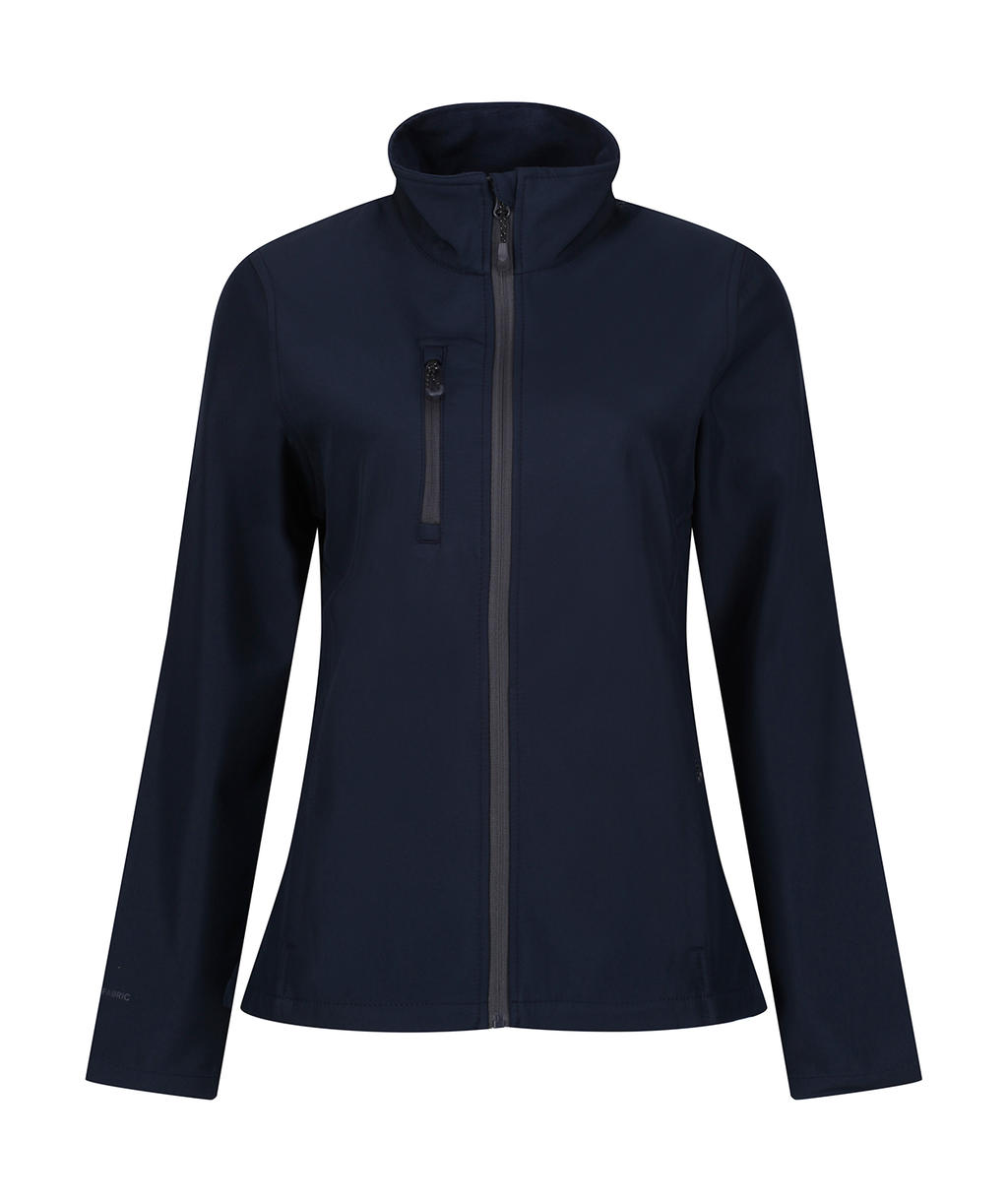  Womens Honestly Made Recycled Softshell Jacket in Farbe Navy