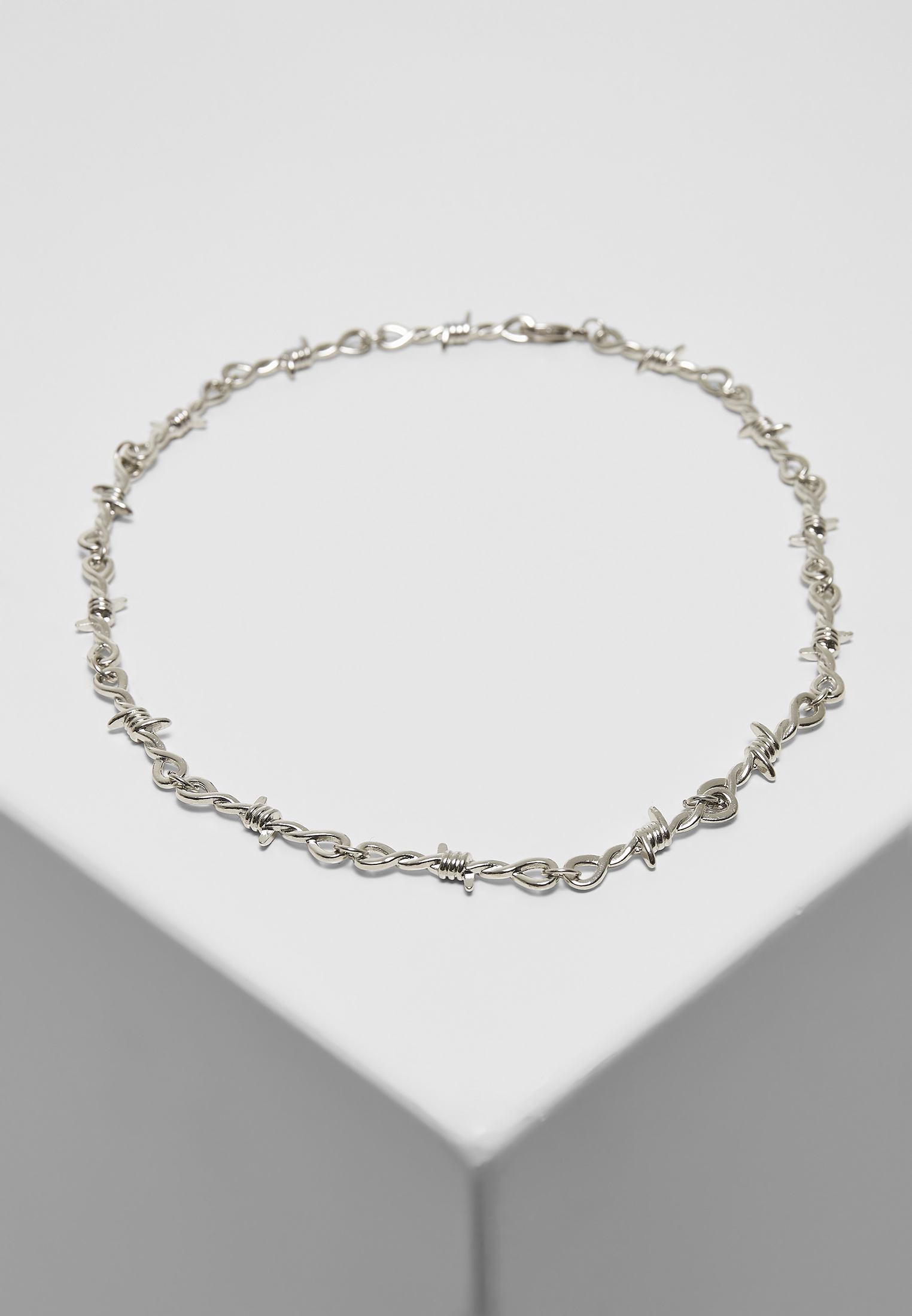 Schmuck Barbed Wire Necklace in Farbe silver