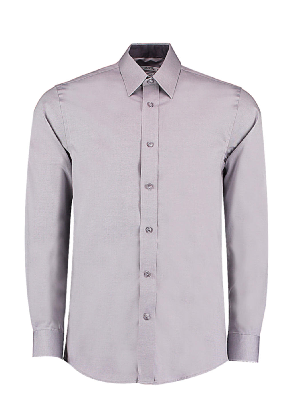  Tailored Fit Premium Contrast Oxford Shirt in Farbe Silver Grey/Charcoal