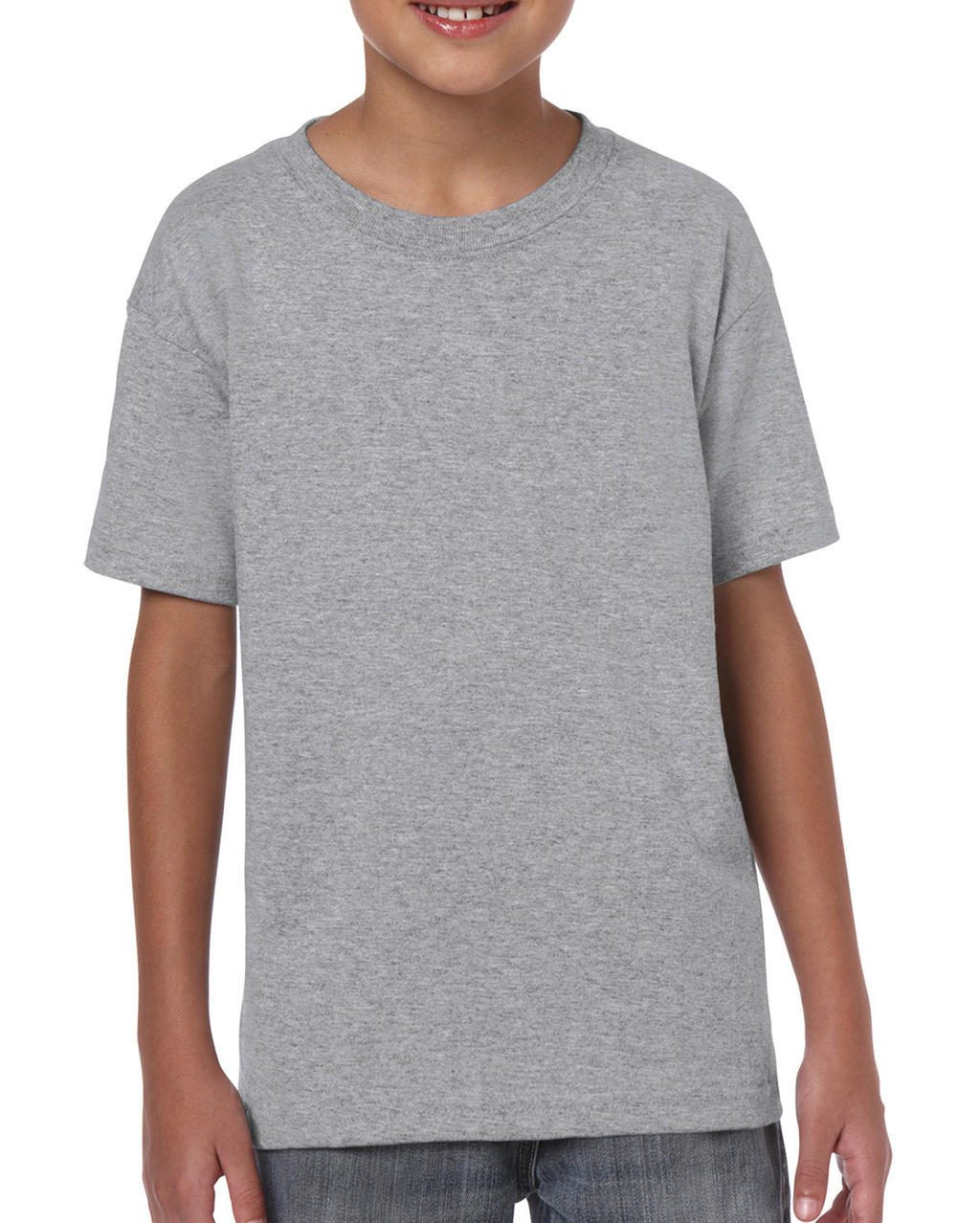  Heavy Cotton Youth T-Shirt in Farbe Sport Grey