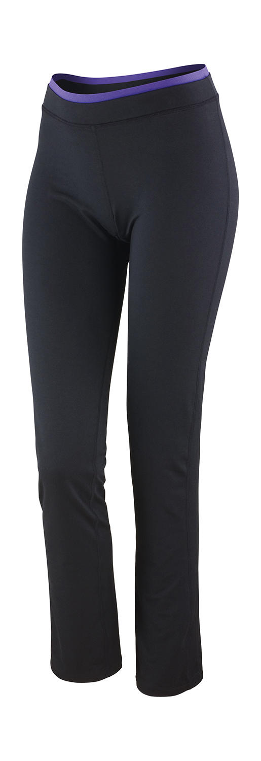  Womens Fitness Trousers in Farbe Black/Lavender 