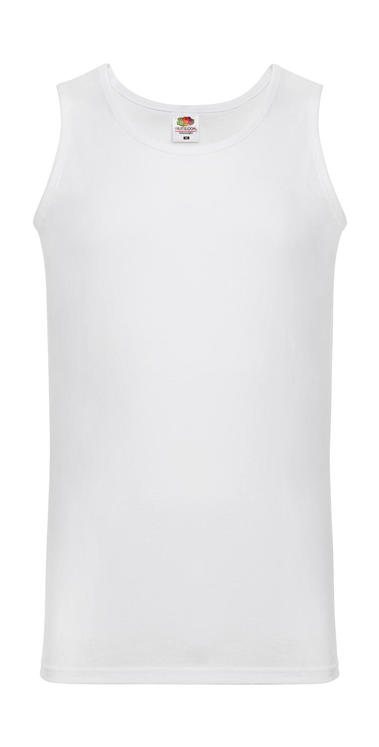  Valueweight Athletic Vest in Farbe White