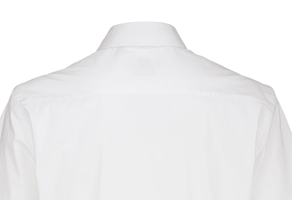  Black Tie SSL/men Poplin Shirt in Farbe White