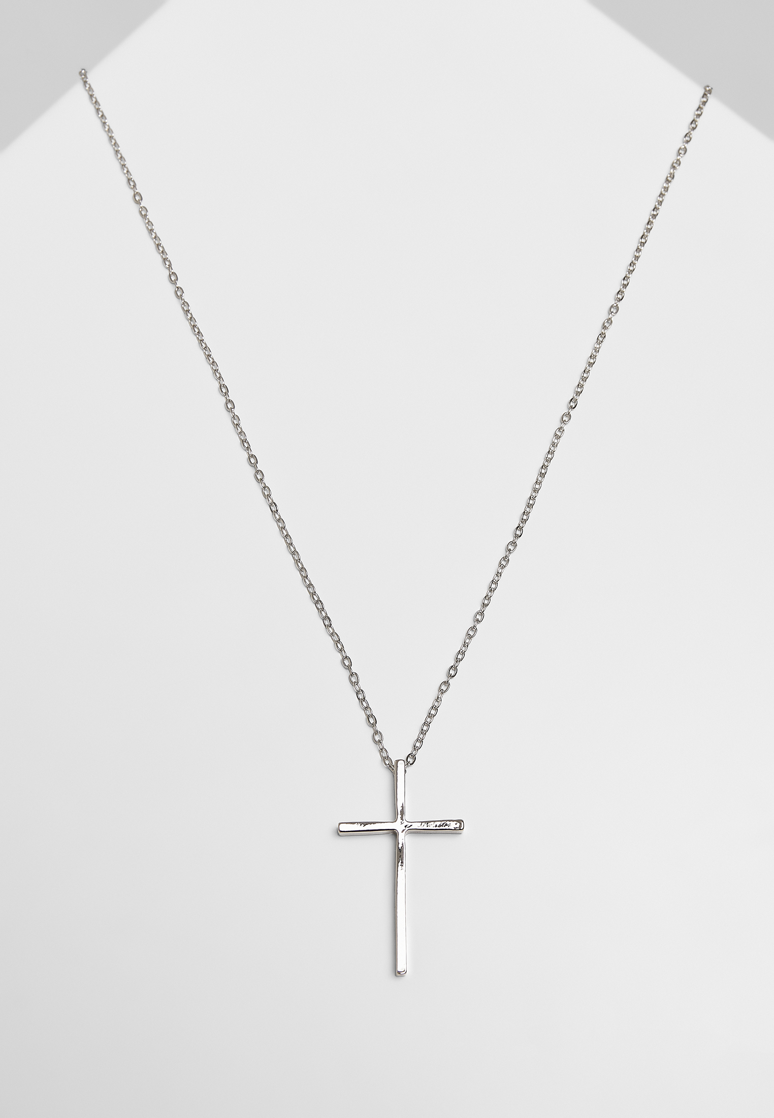 Schmuck Big Basic Cross Necklace in Farbe silver