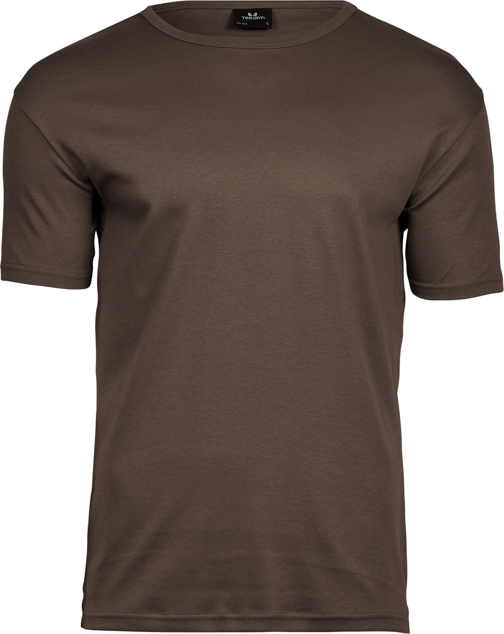  Mens Interlock T-Shirt in Farbe Chocolate