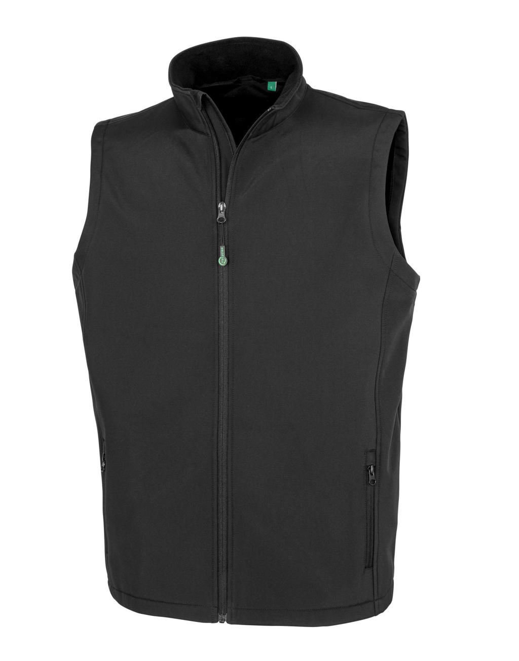  Mens Recycled 2-Layer Printable Softshell B/W in Farbe Black