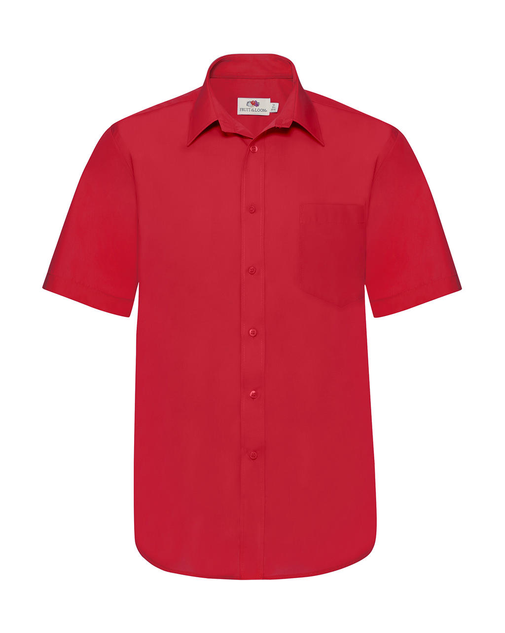  Poplin Shirt in Farbe Red