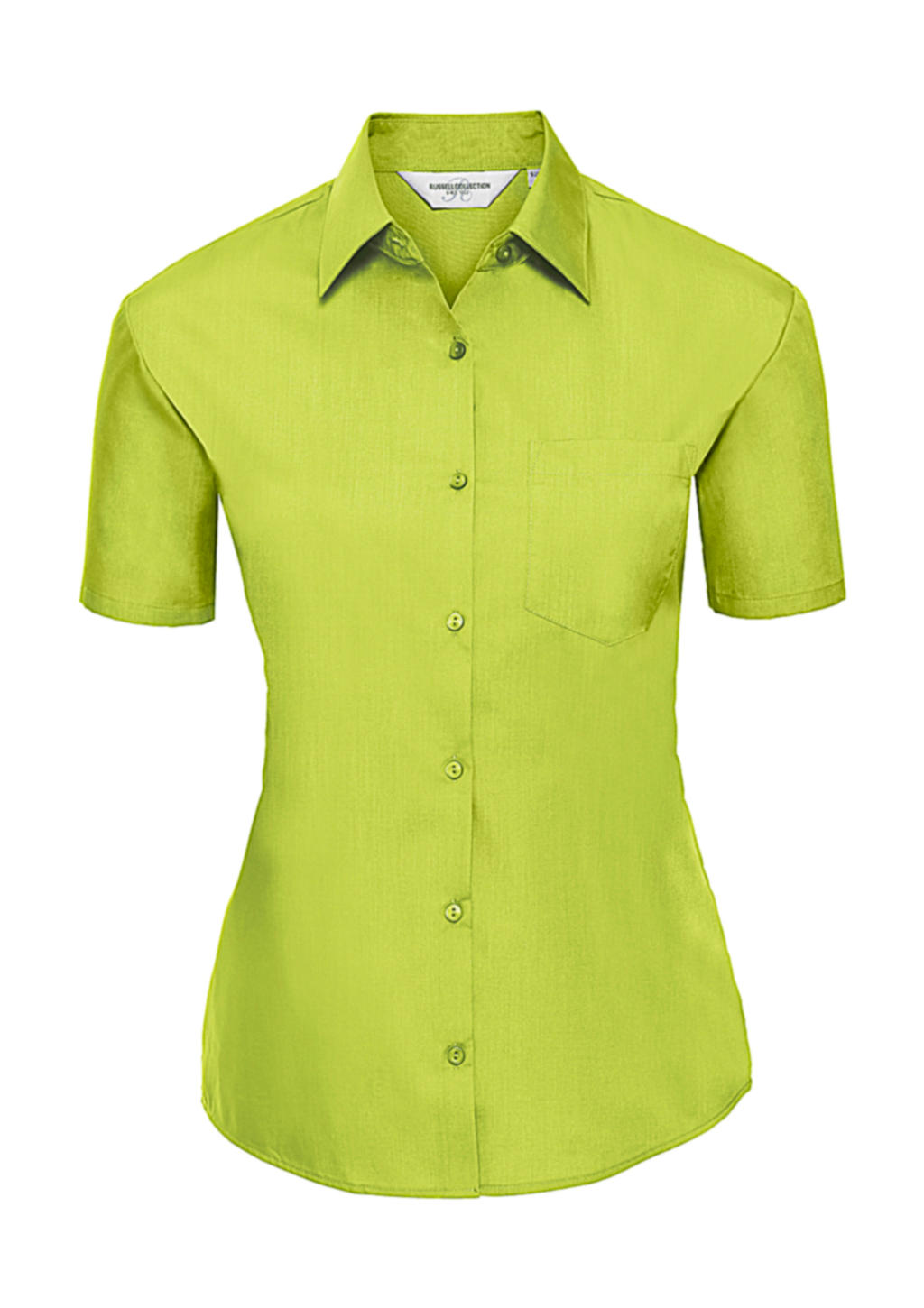  Ladies Poplin Shirt in Farbe Lime