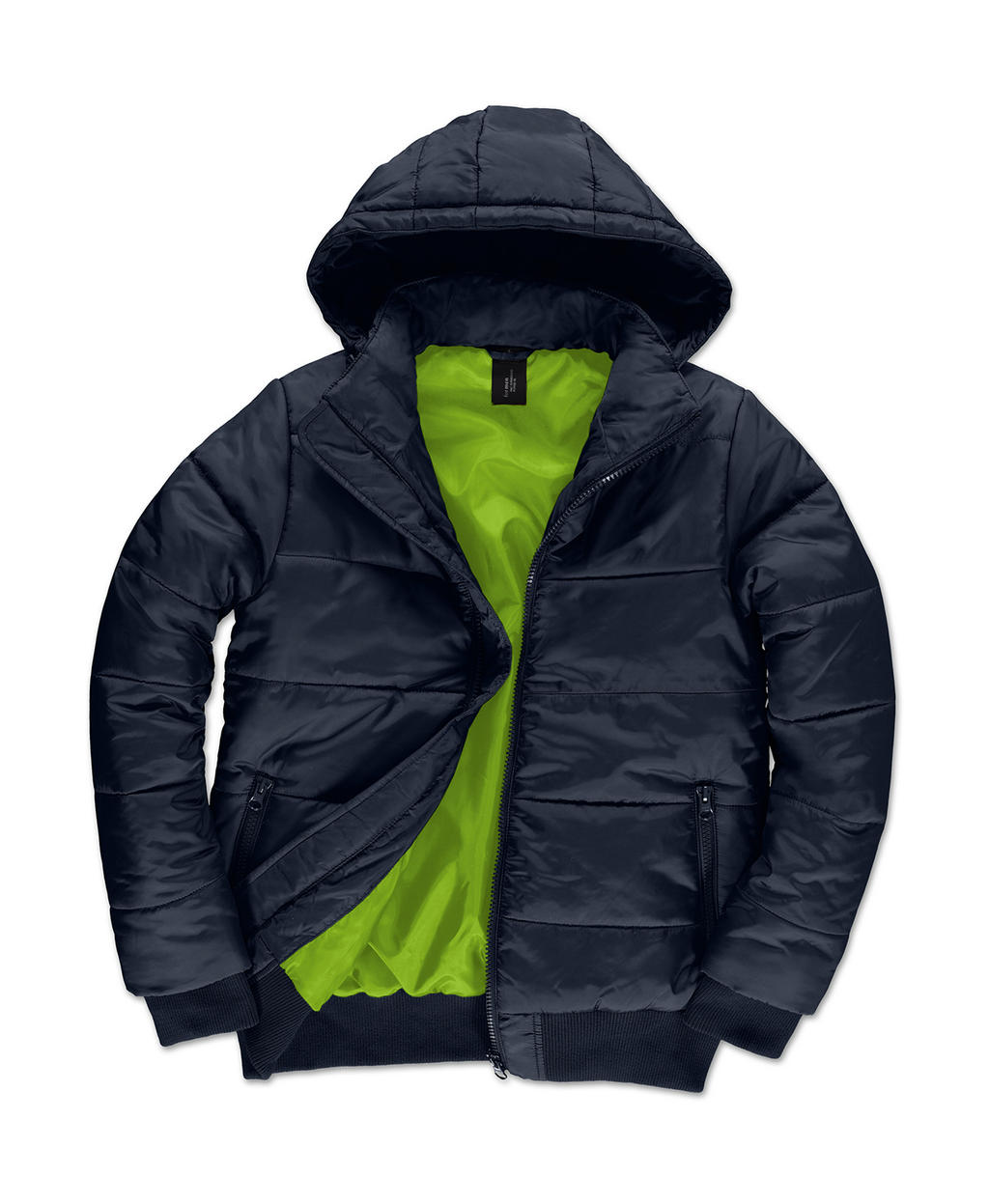  Superhood/men Jacket in Farbe Navy/Neon Green