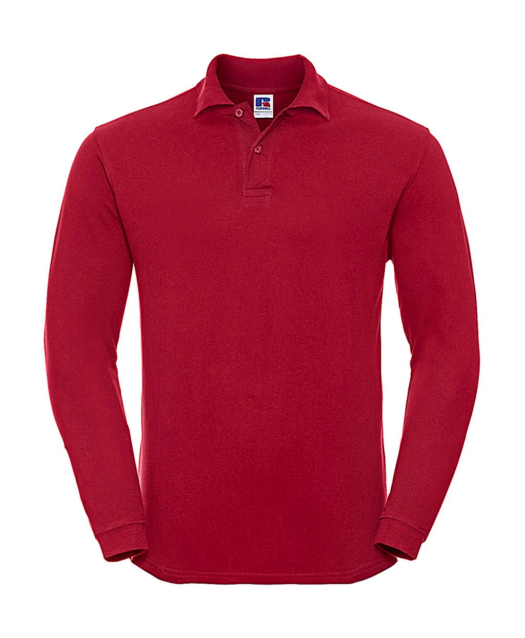  Long Sleeve Classic Cotton Polo in Farbe Classic Red