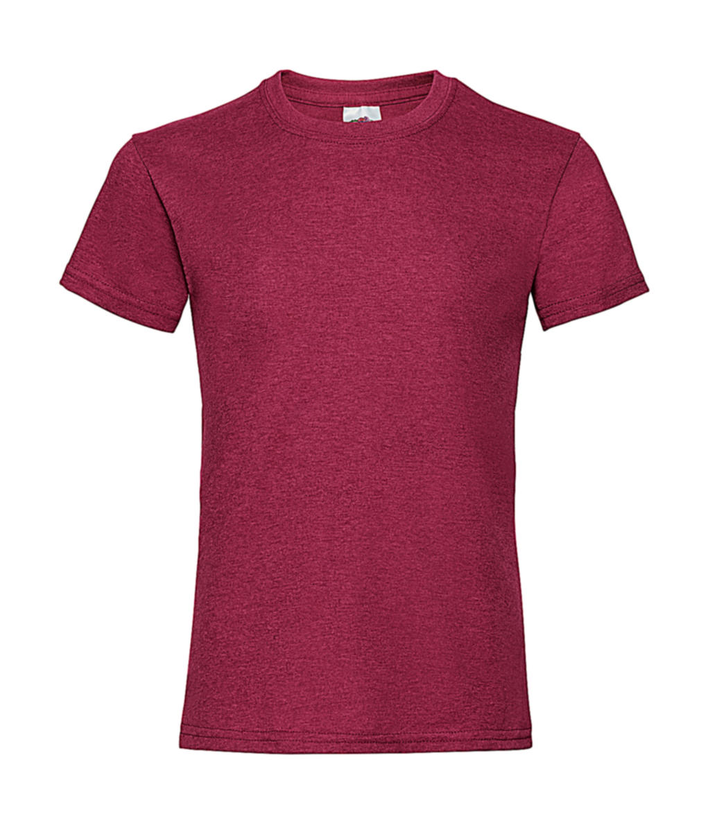  Girls Valueweight T in Farbe Heather Red