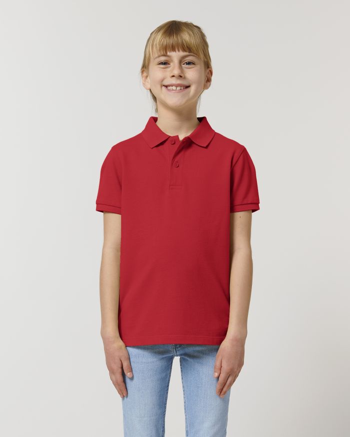 Kids Poloshirt Mini Sprinter in Farbe Red