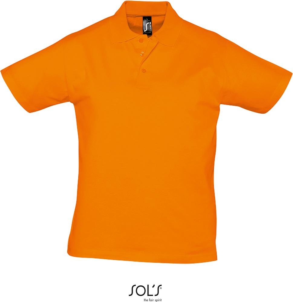 Poloshirt Prescott Men Herren Jersey-Poloshirt Kurzarm in Farbe orange