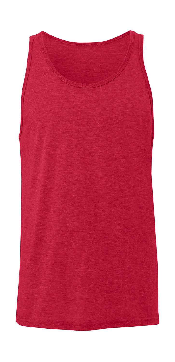  Unisex Jersey Tank in Farbe Red Triblend