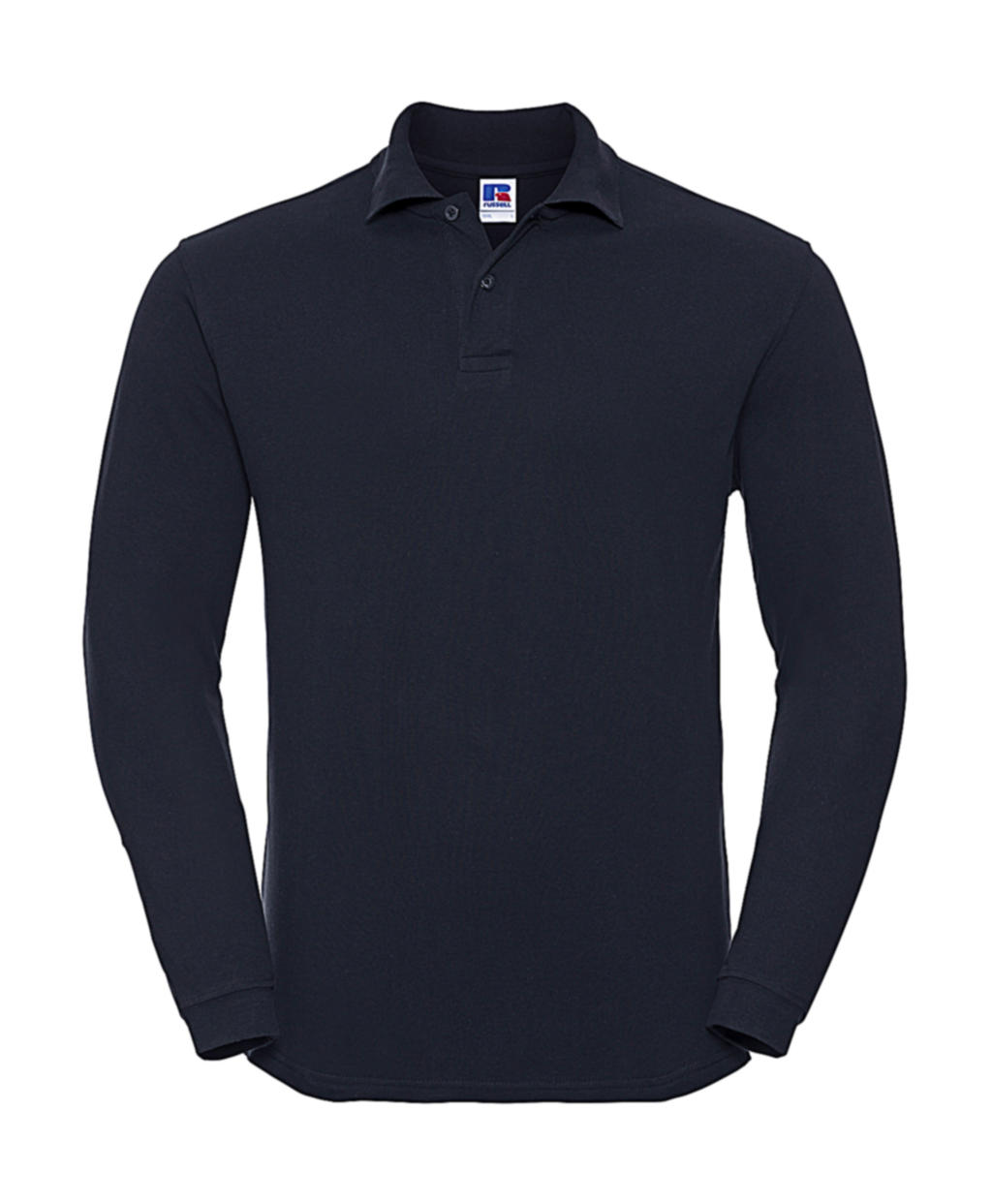  Long Sleeve Classic Cotton Polo in Farbe French Navy