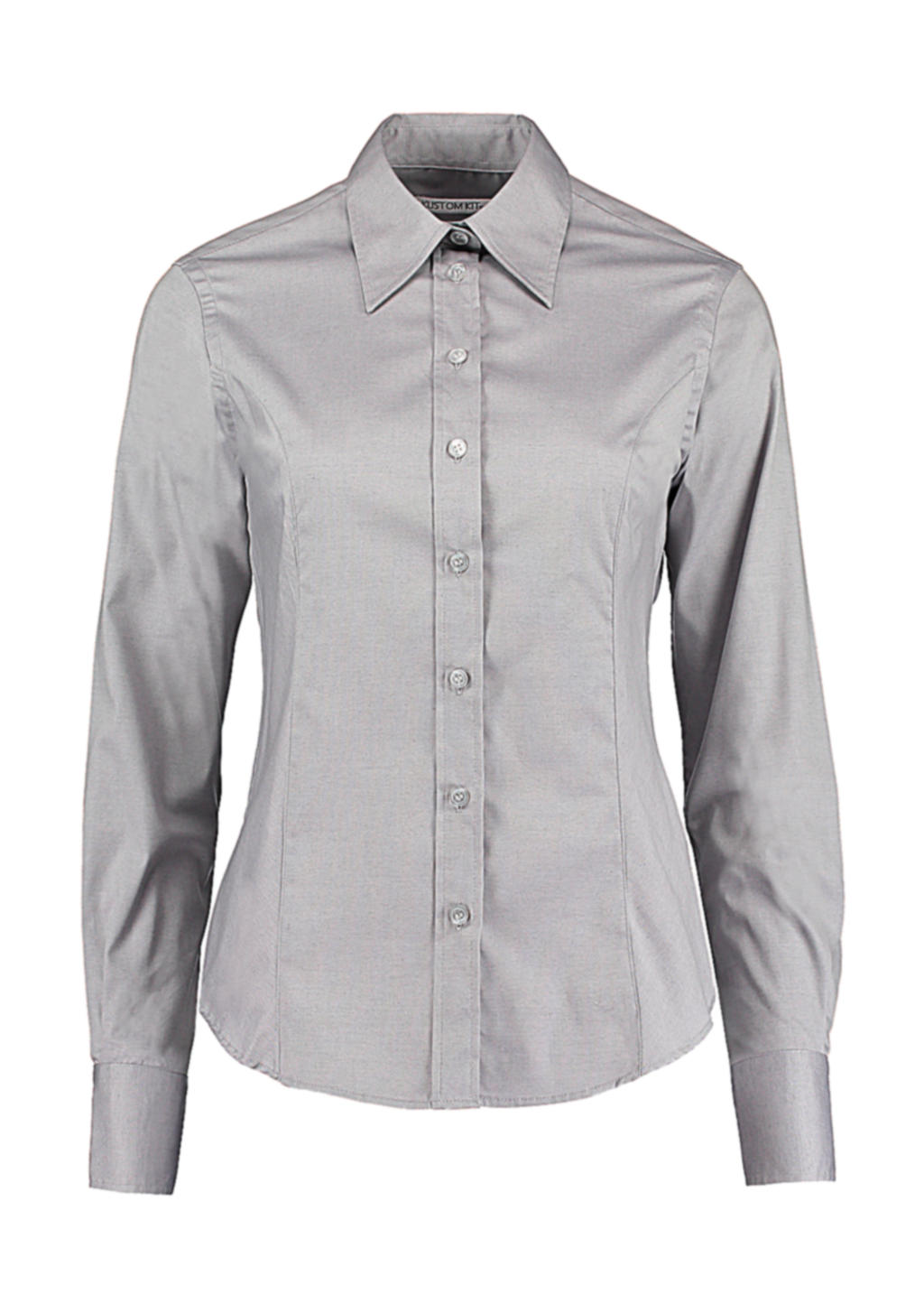 Womens Tailored Fit Premium Oxford Shirt in Farbe Silver Grey