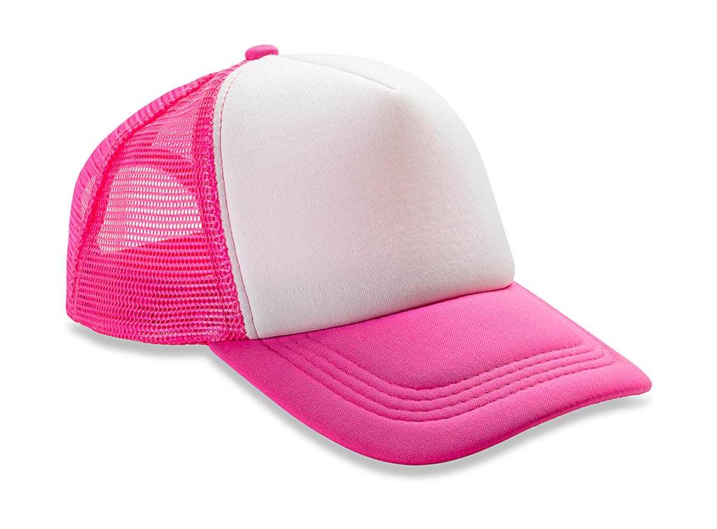  Detroit ? Mesh Truckers Cap in Farbe Super Pink/White