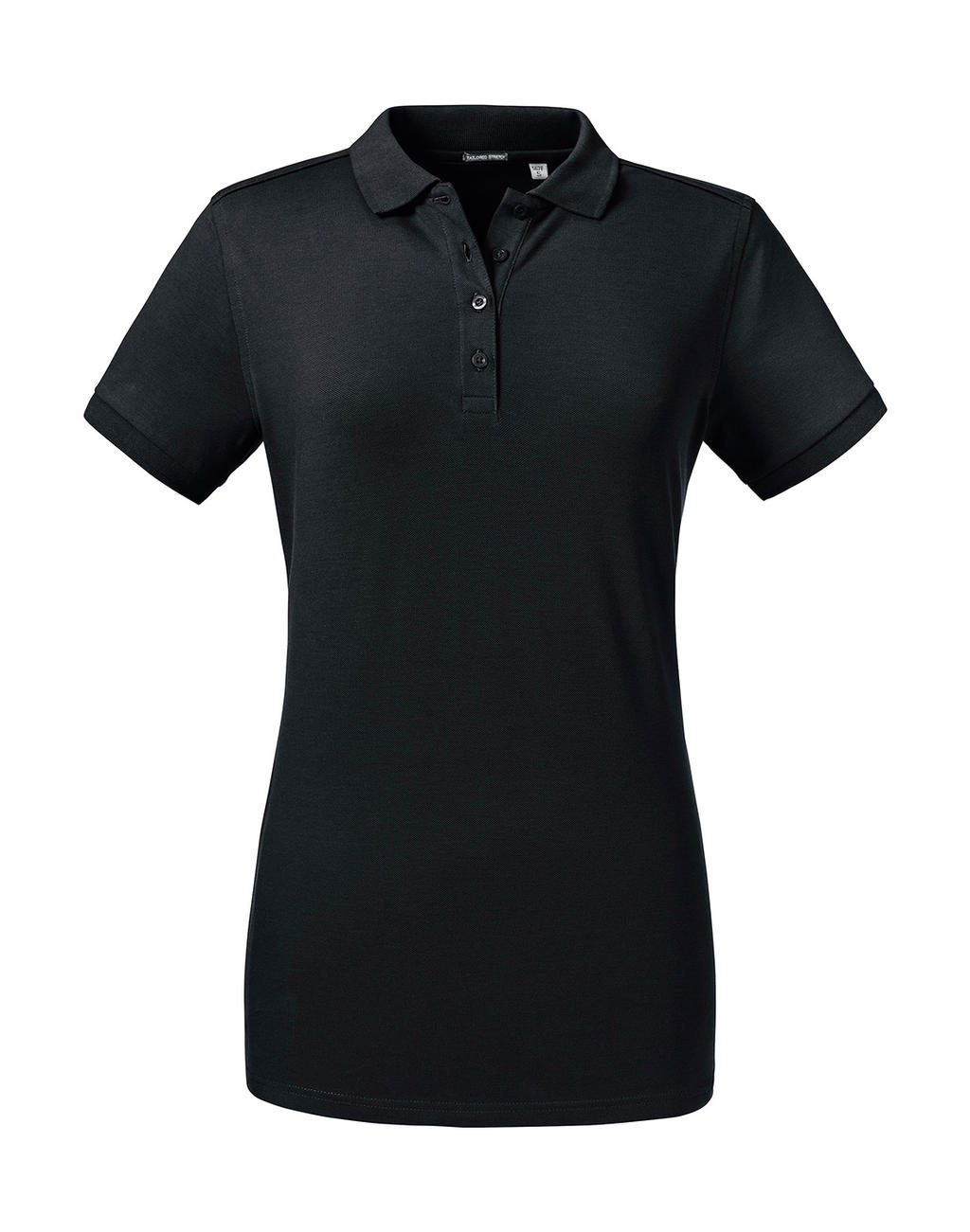  Ladies Tailored Stretch Polo in Farbe Black